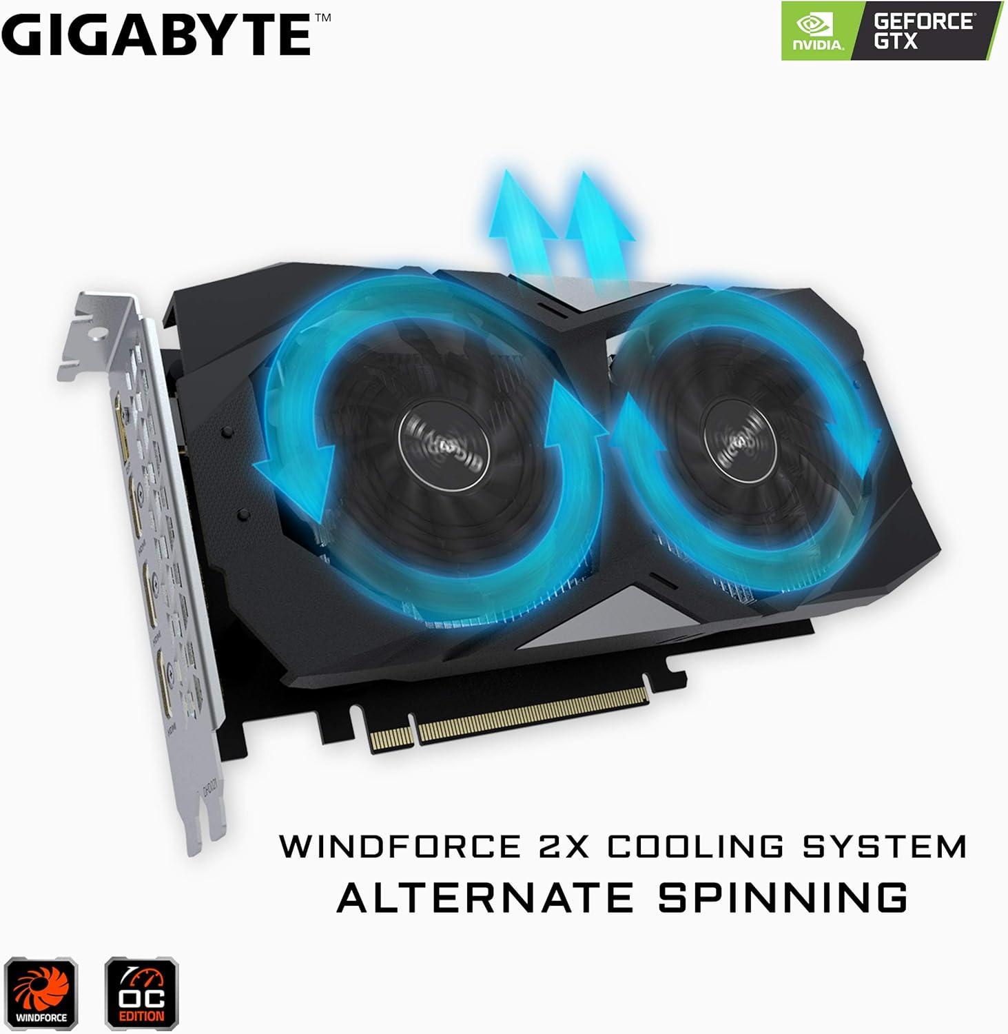 imageGIGABYTE Geforce GTX 1050 Ti 4GB GVN105TD54GD Graphic CardsBoost Clock 1455 MHz