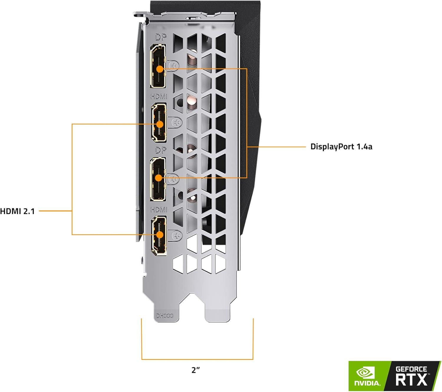 imageGigabyte GVN306TXGAMING OC8GD GeForce RTX 3060 Ti Gaming OC D6X 8G Graphics Card 3X WINDFORCE Fans 8GB 256bit GDDR6X Video Card