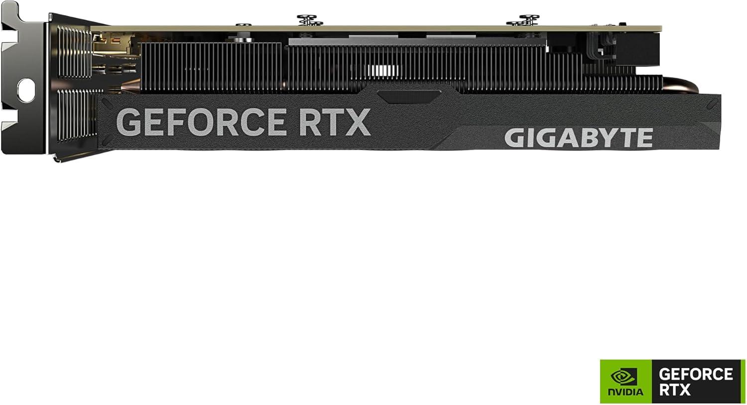 imageGigabyte GeForce RTX 4060 OC Low Profile 8G Graphics Card 3X WINDFORCE Fans 8GB 128bit GDDR6 GVN4060OC8GL Video Card