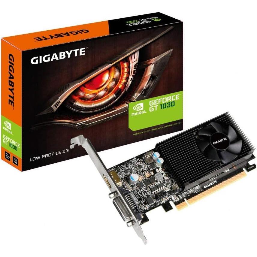 imageGIGABYTE GVN1030D42GL GeForce GT 1030 Low Profile D4 2G Computer Graphics Card