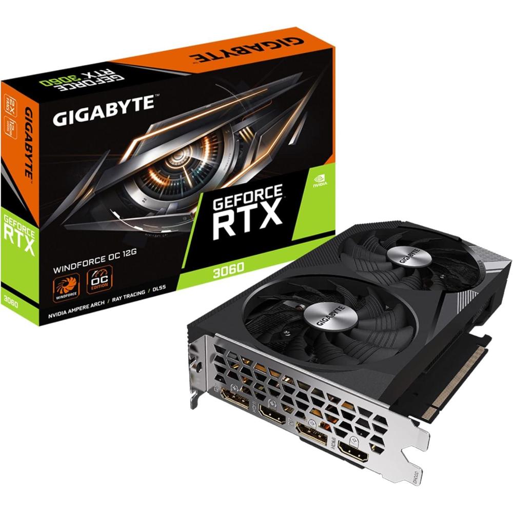 imageGIGABYTE GeForce RTX 3060 Gaming OC 12G REV20 Graphics Card 3X WINDFORCE Fans 12GB 192bit GDDR6 GVN3060GAMING OC12GD REV20 Video CardWINDFORCE