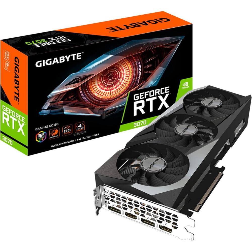 imageGIGABYTE GeForce RTX 3070 Gaming OC 8G REV20 Graphics Card 3X WINDFORCE Fans LHR 8GB 256bit GDDR6 GVN3070GAMING OC8GD REV20 Video Card