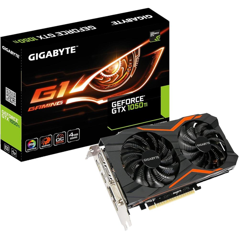imageGIGABYTE Geforce GTX 1050 Ti 4GB GVN105TD54GD Graphic CardsBoost Clock 1506 MHz