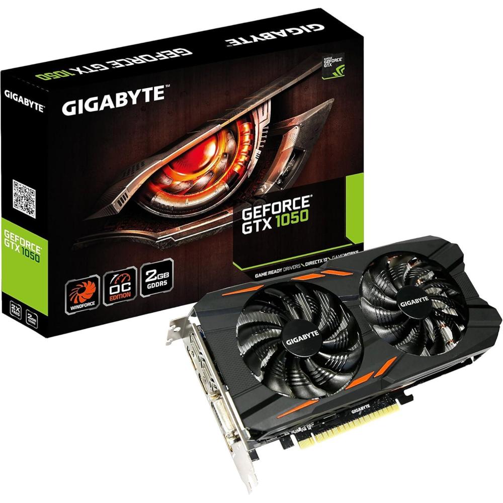 imageGIGABYTE Geforce GTX 1050 Ti 4GB GVN105TD54GD Graphic CardsBoost Clock 1531 MHz