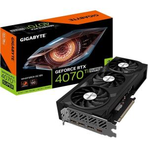 GIGABYTE GeForce RTX 4070 Ti Super WINDFORCE OC 16G Graphics Card, 3X WINDFORCE Fans, 16GB 256-bit GDDR6X, GV-N407TSWF3OC-16GD Video Card