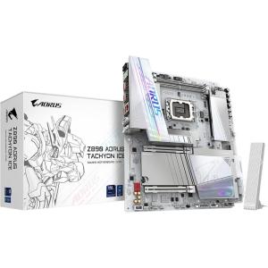 GIGABYTE Z890 AORUS Tachyon ICE Intel Core Ultra (Series 2) LGA 1851 Motherboard, E-ATX, DDR5, 4X M.2, PCIe 5.0, Thunderbolt 4, WIFI7, 5GbE LAN, D5 Bionic Corsa