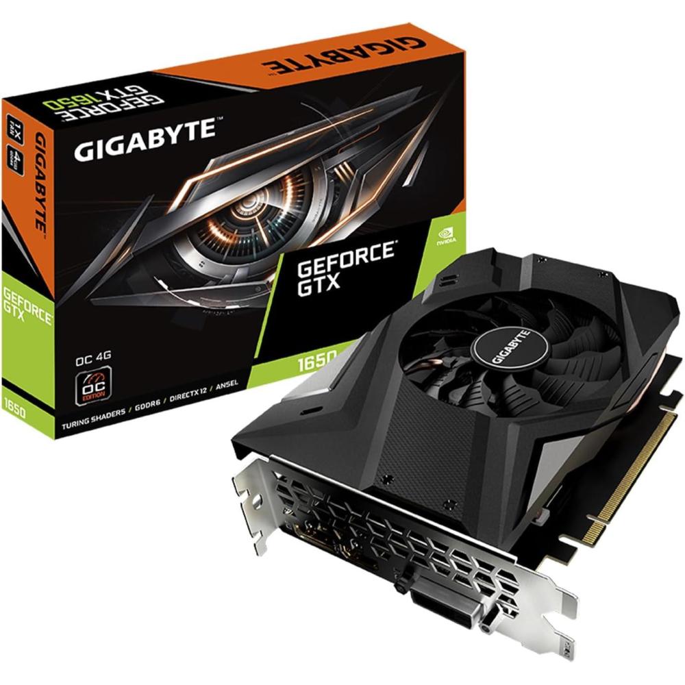 imageGIGABYTE GeForce GTX 1650 D6 OC 4G rev 40 Graphics Card 4GB GDDR6 128bit GVN1656OC4GD REV40 Video Card