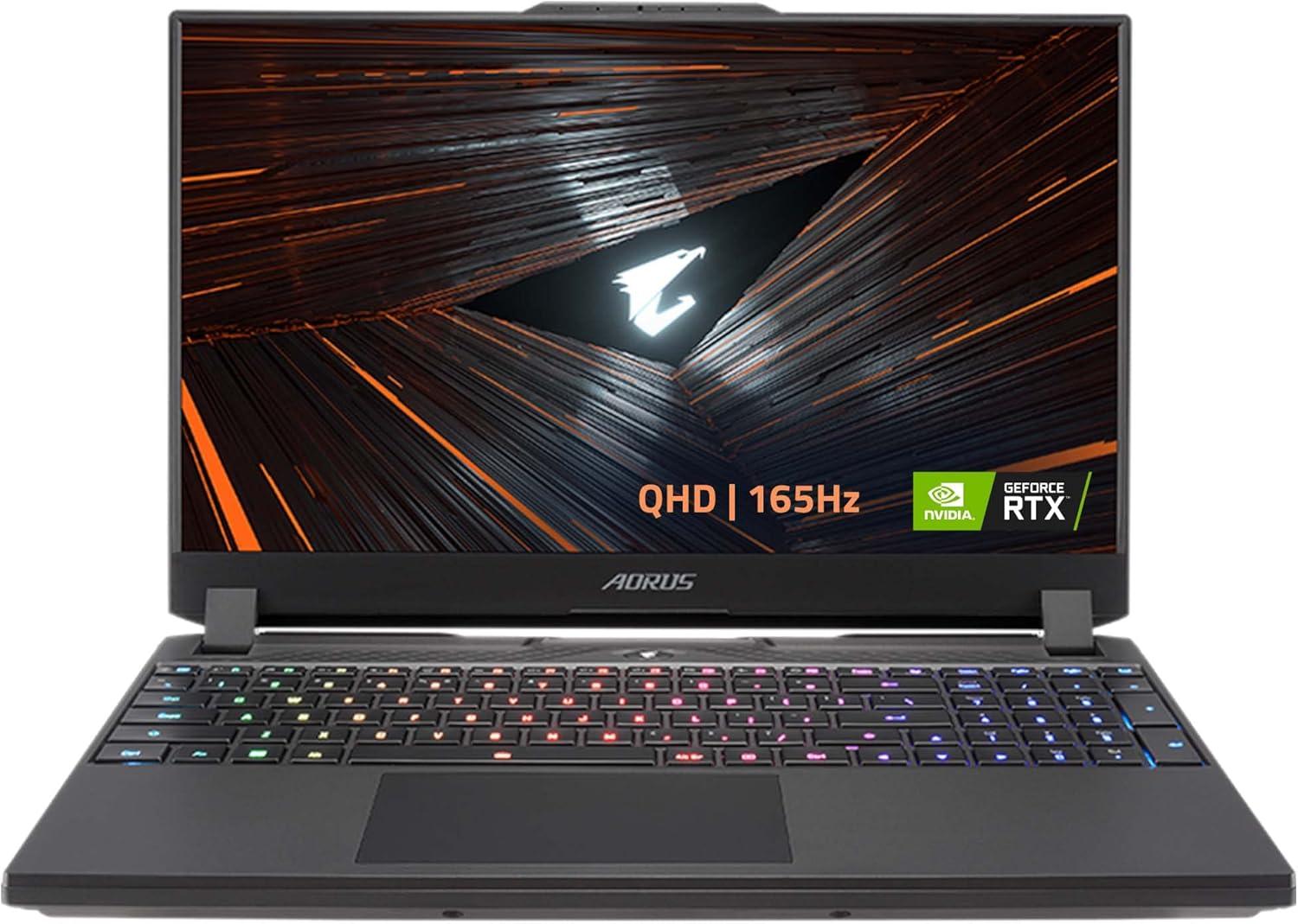 imageGIGABYTE AORUS 15 XE5 156 QHD 2560x1440 IPSLevel Display Intel Core i712700H NVIDIA GeForce RTX 3070 Ti Laptop GPU 8GB GDDR6 16GB DDR5 RAM 1TB SSD Win11 Home AORUS 15 XE573USB34SHIntel Core i712700H