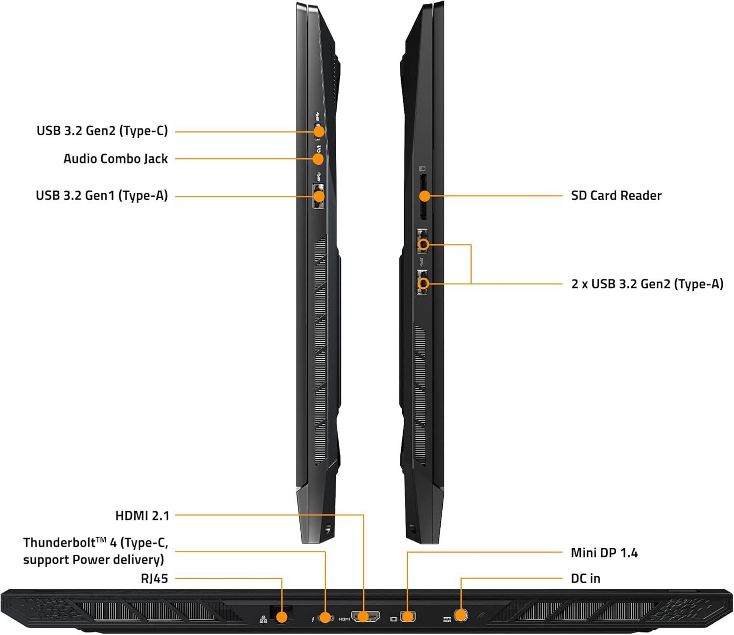 imageGIGABYTE AORUS 17 173 Thin Bezel QHD 2560x1440 240Hz NVIDIA GeForce RTX 4070 Laptop GPU 8GB GDDR6 Intel Core i713700H 16GB DDR5 RAM 1TB SSD Windows 11 Home AORUS 17 BSF73US654SHBlacki713700H RTX 4070 16 GB 1 TB