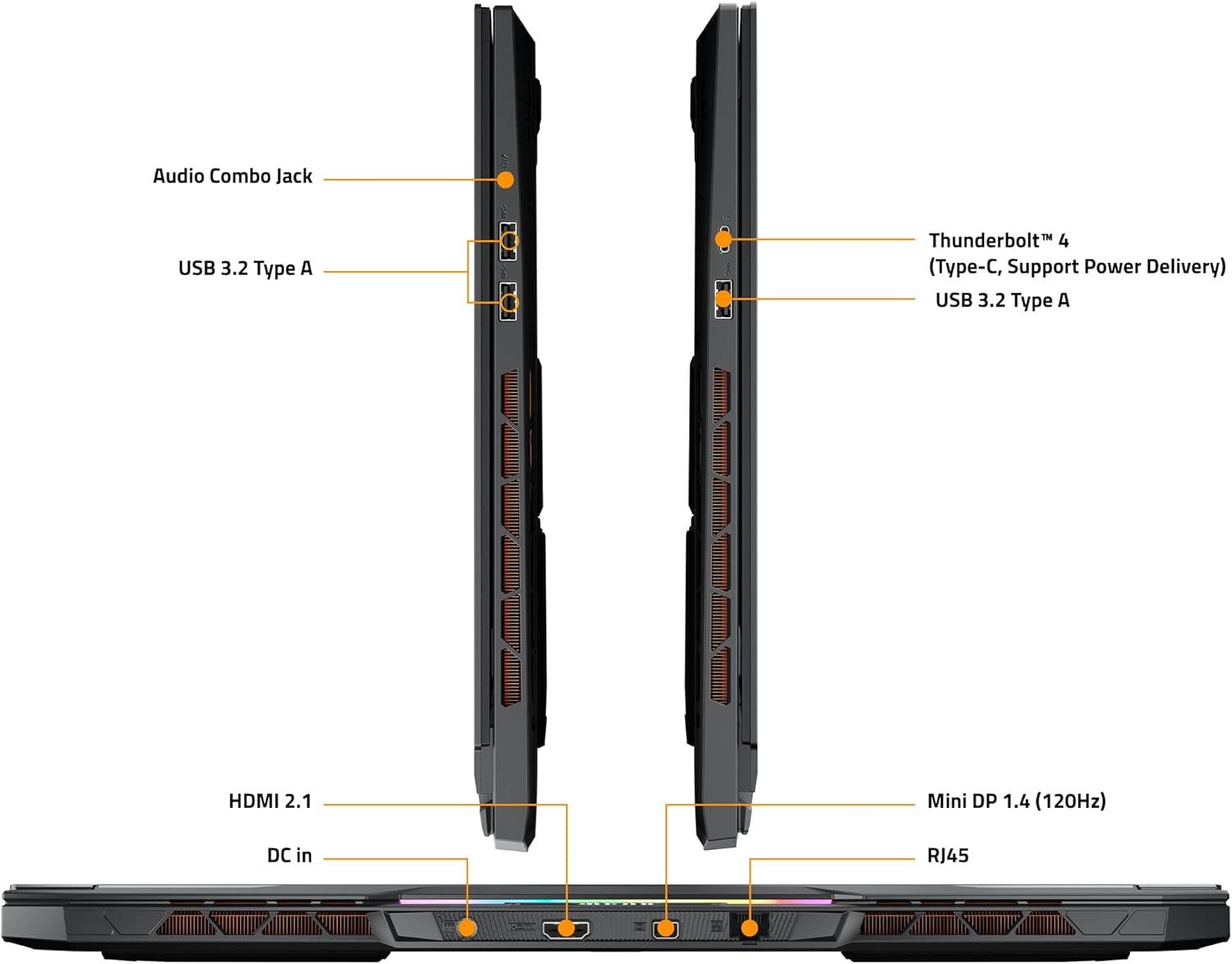 imageGIGABYTE AORUS 17X 173 169 Thin Bezel QHD 2560x1440 240Hz NVIDIA GeForce RTX 4080 Laptop GPU 12GB GDDR6 Intel Core i913980HX 16GB DDR5 RAM 1TB SSD Windows 11 Pro AORUS 17X AXFD4US694SHRTX 4090i913980HX32 GB RAM2TB
