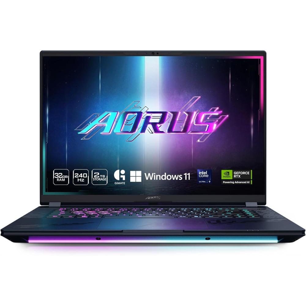 imageGIGABYTE AORUS Master 16 Gaming Laptop 240Hz 2560x1600 OLED NVIDIA GeForce RTX 5080 Intel Core Ultra 9 275HX 2TB SSD with 32GB DDR5 RAM Windows 11 Home AD