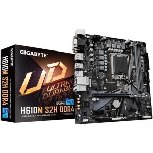 GIGABYTE H610M S2H DDR4 (H610/ Intel LGA 1700/ Micro ATX/ DDR4/ Single M.2/ PCIe 4.0/ USB 3.2 Gen1/ Realtek GbE LAN/Motherboard)