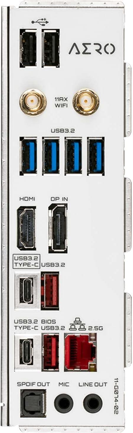 imageGIGABYTE Z790 AERO G LGA 1700 Intel Z790 ATX DDR5 5 50 M2 PCIe 50 USB 32 Gen2X2 TypeCWiFi 6E Intel 25GbE LANMotherboardZ690 AERO G