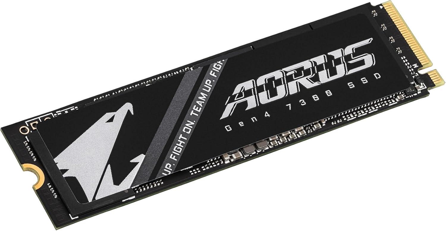imageGIGABYTE AORUS Gen4 7300 SSD 1TB wo Heat Spreader PCIe 40 NVMe M2 Internal Solid State Drive with Read Speed Up to 7300MBs Write Speed Up to 6000MBs AG4731TB N