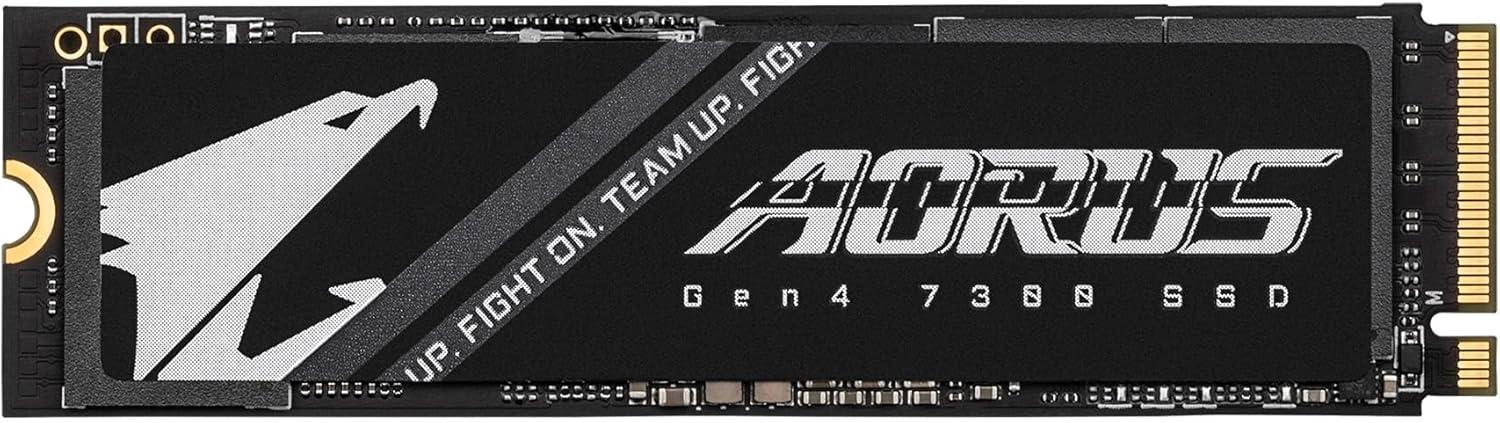 imageGIGABYTE AORUS Gen4 7300 SSD 1TB wo Heat Spreader PCIe 40 NVMe M2 Internal Solid State Drive with Read Speed Up to 7300MBs Write Speed Up to 6000MBs AG4731TB N