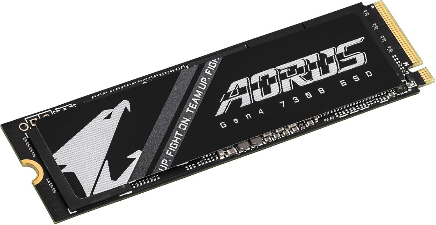 imageGIGABYTE AORUS Gen4 7300 SSD 2TB wo Heat Spreader PCIe 40 NVMe M2 Internal Solid State Drive with Read Speed Up to 7300MBs Write Speed Up to 6850MBs AG4732TB N