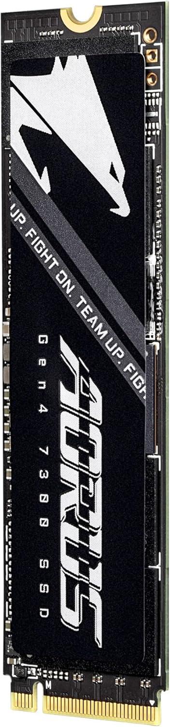imageGIGABYTE AORUS Gen4 7300 SSD 2TB wo Heat Spreader PCIe 40 NVMe M2 Internal Solid State Drive with Read Speed Up to 7300MBs Write Speed Up to 6850MBs AG4732TB N