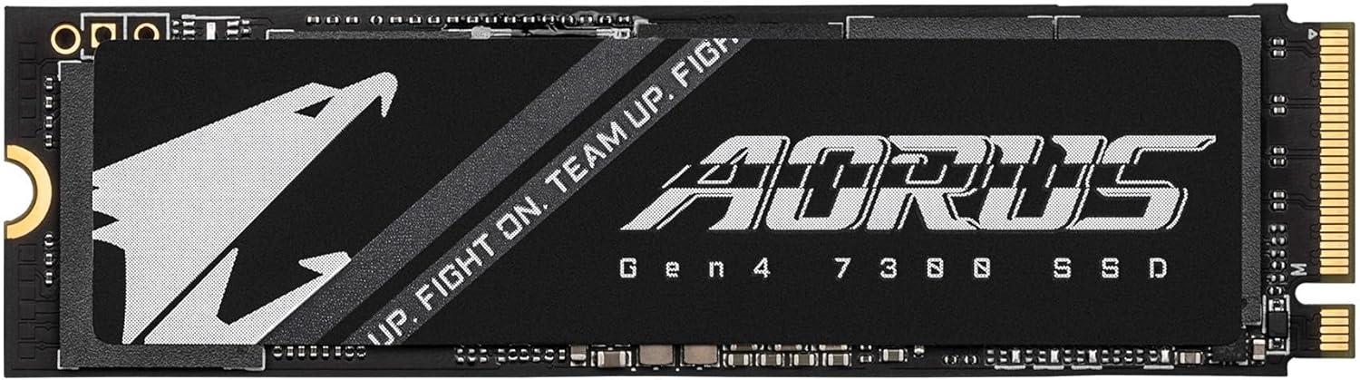 imageGIGABYTE AORUS Gen4 7300 SSD 2TB wo Heat Spreader PCIe 40 NVMe M2 Internal Solid State Drive with Read Speed Up to 7300MBs Write Speed Up to 6850MBs AG4732TB N