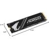 GIGABYTE AORUS Gen4 7300 SSD 2TB (w/o Heat Spreader) PCIe 4.0 NVMe M.2 Internal Solid State Drive with Read Speed Up to 7300MB/s, Write Speed Up to 6850MB/s, AG4732TB N