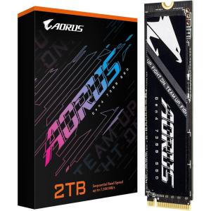 GIGABYTE AORUS Gen4 7300 SSD 2TB (w/o Heat Spreader) PCIe 4.0 NVMe M.2 Internal Solid State Drive with Read Speed Up to 7300MB/s, Write Speed Up to 6850MB/s, AG4732TB N