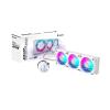 AORUS WATERFORCE II 360 ICE Liquid CPU Cooler, 360mm Radiator with 3x120mm Low Noise ARGB Fans, Compatible with Intel LGA1851, LGA1700, and AMD AM5 (GP-AORUS WATERFORCE II 360 ICE)(White)
