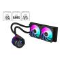 AORUS WATERFORCE X II 360 ICE Liquid CPU Cooler, 360mm Radiator with 3X 120mm Low Noise ARGB Fans, Compatible with Intel LGA1851, LGA1700, and AMD AM5 (GP-AORUS WATERFORCE X II 360 ICE)(Black)