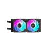AORUS WATERFORCE X II 360 ICE Liquid CPU Cooler, 360mm Radiator with 3X 120mm Low Noise ARGB Fans, Compatible with Intel LGA1851, LGA1700, and AMD AM5 (GP-AORUS WATERFORCE X II 360 ICE)(Black)
