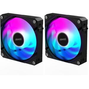 AORUS EZ Chain Fan 120, 120mm Hydro Dynamic Bearing Computer Case Fan(Standard (Pack of 2))