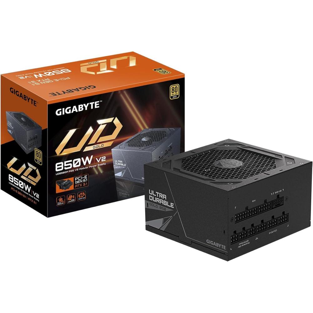 imageGIGABYTE UD850GM PG5 V2850W 80 Plus Gold Certified  PCIe51 Ready  ATX31  Fully Modular Power Supply UD850GM PG5 V2