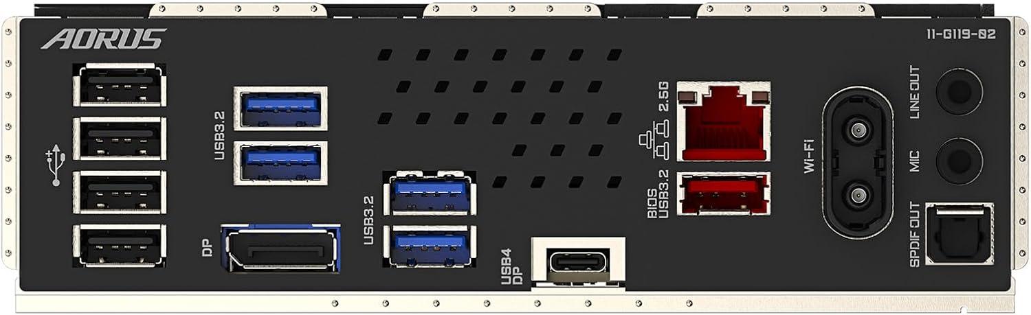imageGIGABYTE Z890M AORUS Elite WIFI7 Intel Core Ultra Series 2 LGA 1851 Motherboard MATX DDR5 3X M2 PCIe 50 USB4 TypeC WIFI7 25GbE LAN WiFi EZPlug EZLatch Plus