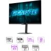 GIGABYTE – G27U – 27″ SS IPS Dual Mode Gaming Monitor – UHD 3840×2160-4K 160Hz/FHD 320Hz – 1ms GTG – AMD FreeSync Premium, G-SYNC Compatible – HDMI, DP – Ergonomic Stand – Black – 3 Year Warranty