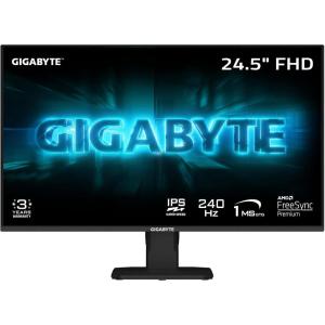 GIGABYTE – GS25F2A – 24.5″ SuperSpeed IPS Gaming Monitor – FHD 1920×1080-240Hz – 1ms GTG – AMD FreeSync Premium – HDMI, DP – Tilt Adjustable – Black(25″ FHD)