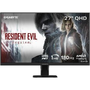 GIGABYTE – GS25F2A – 24.5″ SuperSpeed IPS Gaming Monitor – FHD 1920×1080-240Hz – 1ms GTG – AMD FreeSync Premium – HDMI, DP – Tilt Adjustable – Black(27″ QHD)
