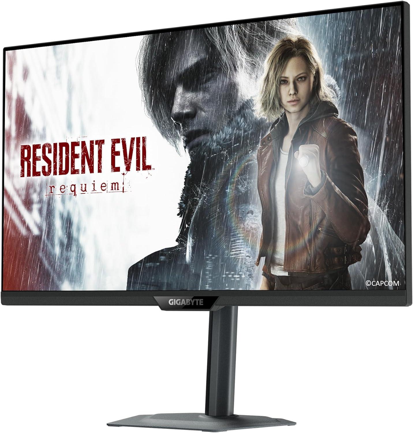 imageGIGABYTE M27Q227 SS IPS Gaming Monitor QHD 2560x1440200HzOC 210Hz 1ms GTG AMD FreeSync Premium GSYNC Compatible TypeC KVM HDMI DP TypeC Height and Tilt Adjustable Black27 UHD