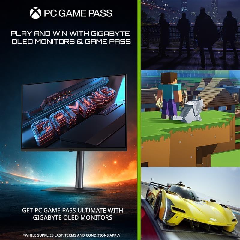 imageGIGABYTE MO27Q2A 27 QDOLED Gaming Monitor QHD 2560x1440280Hz 003ms GTG AMD FreeSync Premium Pro GSYNC Compatible TypeC KVM HDMI DP TypeC Height and Tilt Adjustable Black32 UHD