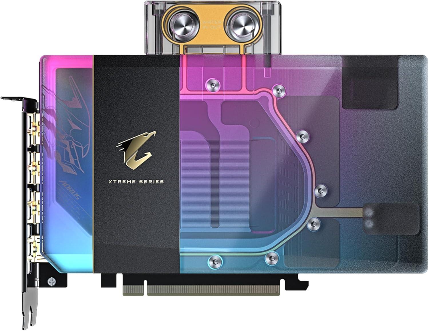 imageGIGABYTE AORUS GeForce RTX 5080 Xtreme WATERFORCE WB 16G Graphics Card WATERFORCE Water Block Cooling System 16GB 256bit GDDR7 GVN5080AORUSX WB16GD Video Card