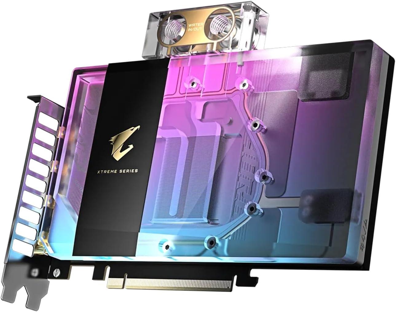 imageGIGABYTE AORUS GeForce RTX 5080 Xtreme WATERFORCE WB 16G Graphics Card WATERFORCE Water Block Cooling System 16GB 256bit GDDR7 GVN5080AORUSX WB16GD Video Card