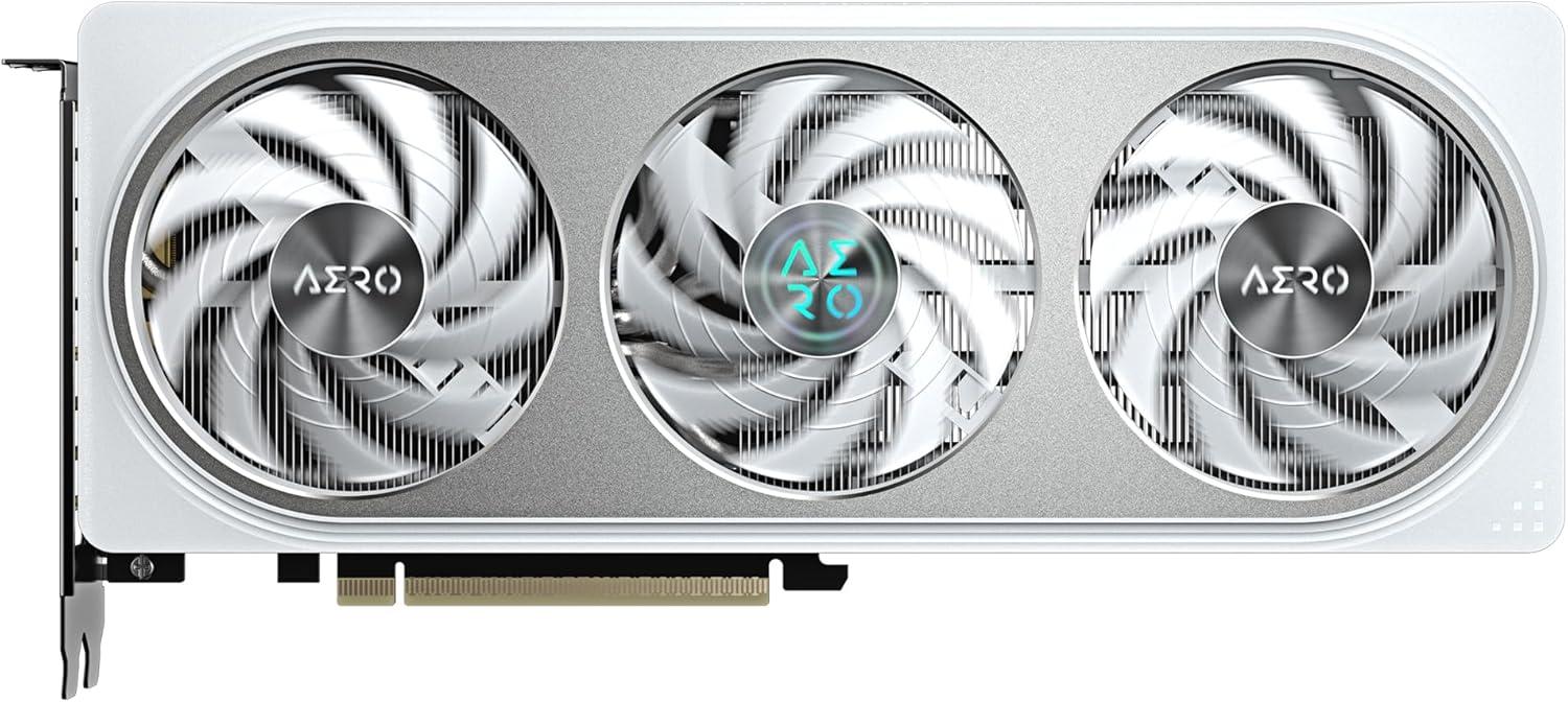 imageGigabyte GVN406TAERO OC8GD GeForce RTX 4060 Ti AERO OC 8G Graphics Card 3X WINDFORCE Fans 8GB 128bit GDDR6 Video CardAERO
