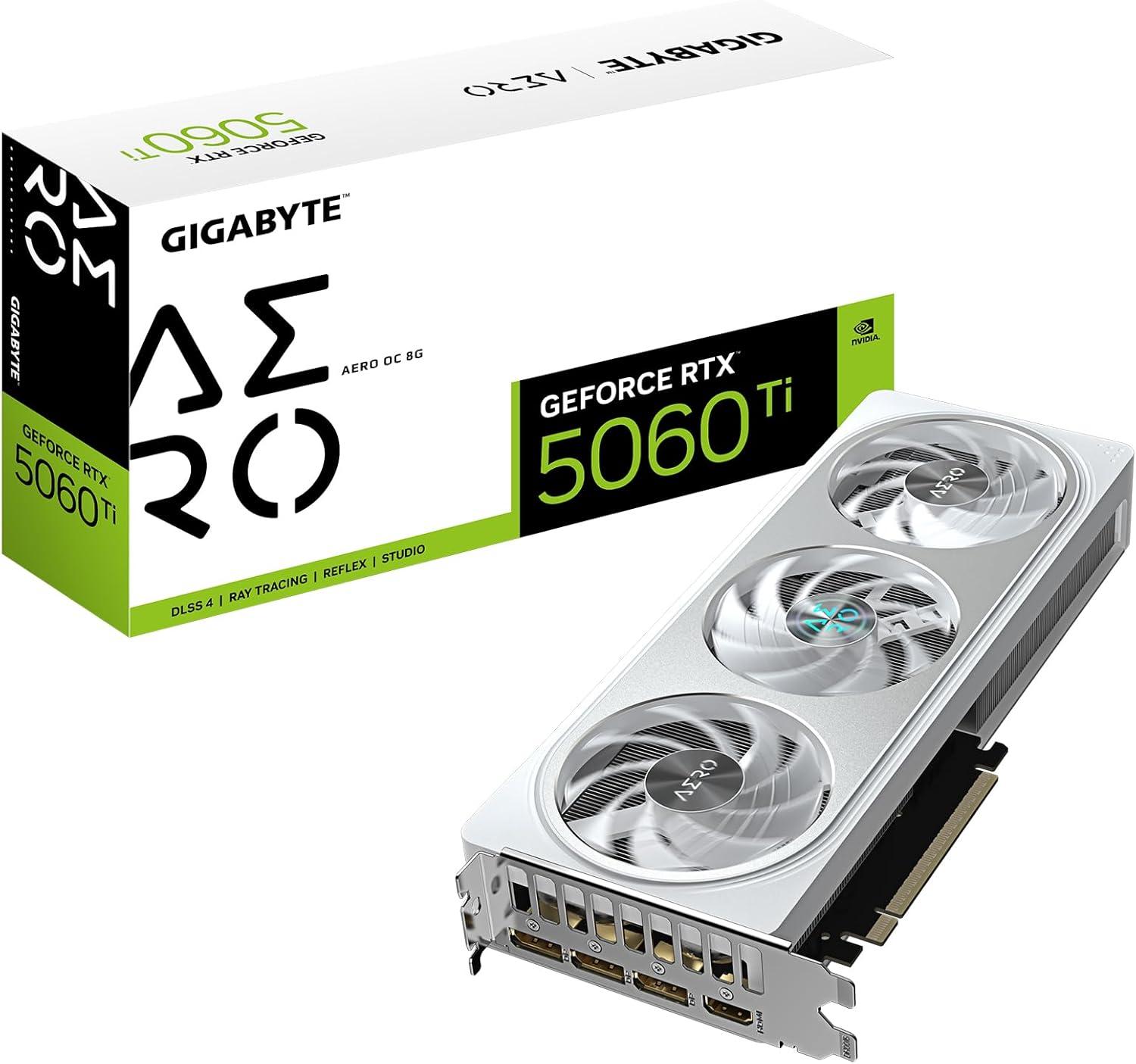 imageGigabyte GVN406TAERO OC8GD GeForce RTX 4060 Ti AERO OC 8G Graphics Card 3X WINDFORCE Fans 8GB 128bit GDDR6 Video CardAERO