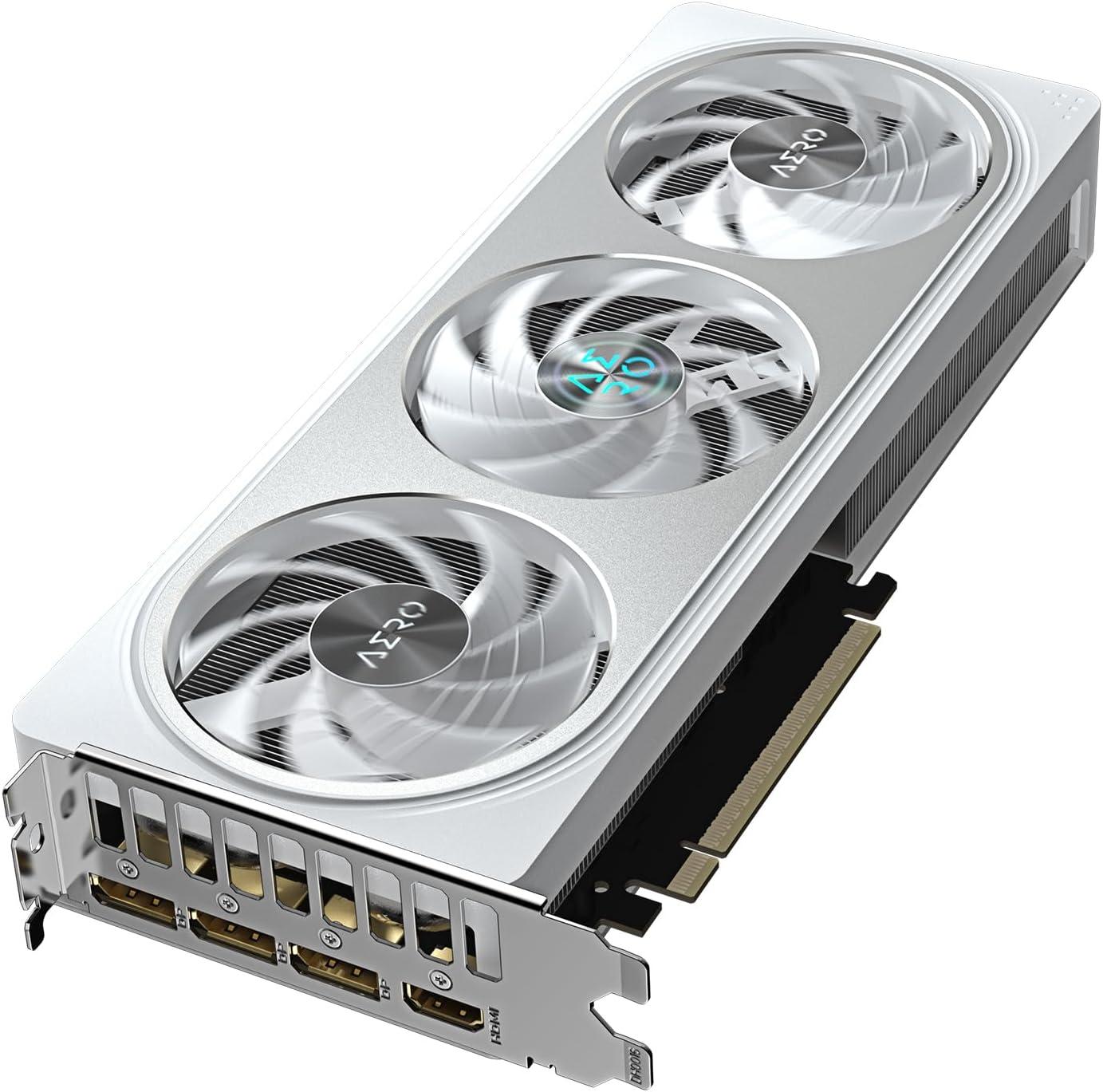 imageGigabyte GVN406TAERO OC8GD GeForce RTX 4060 Ti AERO OC 8G Graphics Card 3X WINDFORCE Fans 8GB 128bit GDDR6 Video CardAERO