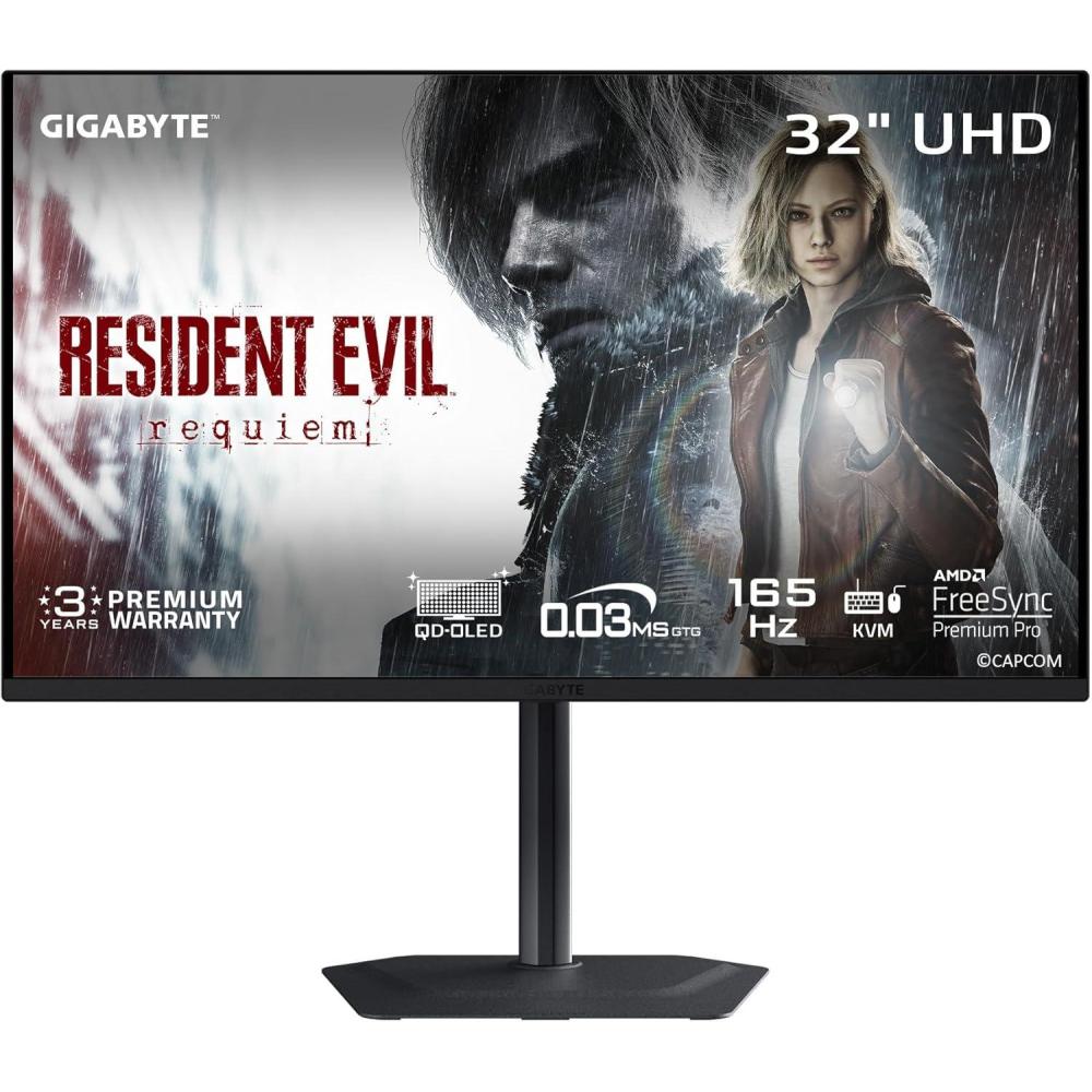 imageGIGABYTE  MO27Q2A  27 QDOLED Gaming Monitor  QHD 2560x1440280Hz  003ms GTG  AMD FreeSync Premium Pro GSYNC Compatible  TypeC KVM  HDMI DP TypeC  Height and Tilt Adjustable  Black32 UHD