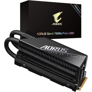 GIGABYTE AORUS Gen4 7000s SSD 2TB PCIe 4.0 NVMe M.2, Nanocarbon Coated Aluminum Heatsink, 3D TLC NAND, SSD- GP-AG70S2TB(GP-AG70S2TB-P- 2TB Aluminum Heatsink Gen4 SSD)