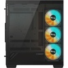 GIGABYTE C500 Panoramic Stealth – Black Mid Tower PC Gaming Case, Tempered Glass, USB Type-C, 4X ARBG Fans Included (GB-C500P ST)