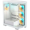 GIGABYTE C500 Panoramic Stealth ICE – White Mid Tower PC Gaming Case, Tempered Glass, USB Type-C, 4X ARBG Fans Included (GB-C500PI ST)
