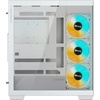GIGABYTE C500 Panoramic Stealth ICE – White Mid Tower PC Gaming Case, Tempered Glass, USB Type-C, 4X ARBG Fans Included (GB-C500PI ST)