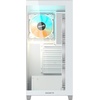 GIGABYTE C500 Panoramic Stealth ICE – White Mid Tower PC Gaming Case, Tempered Glass, USB Type-C, 4X ARBG Fans Included (GB-C500PI ST)