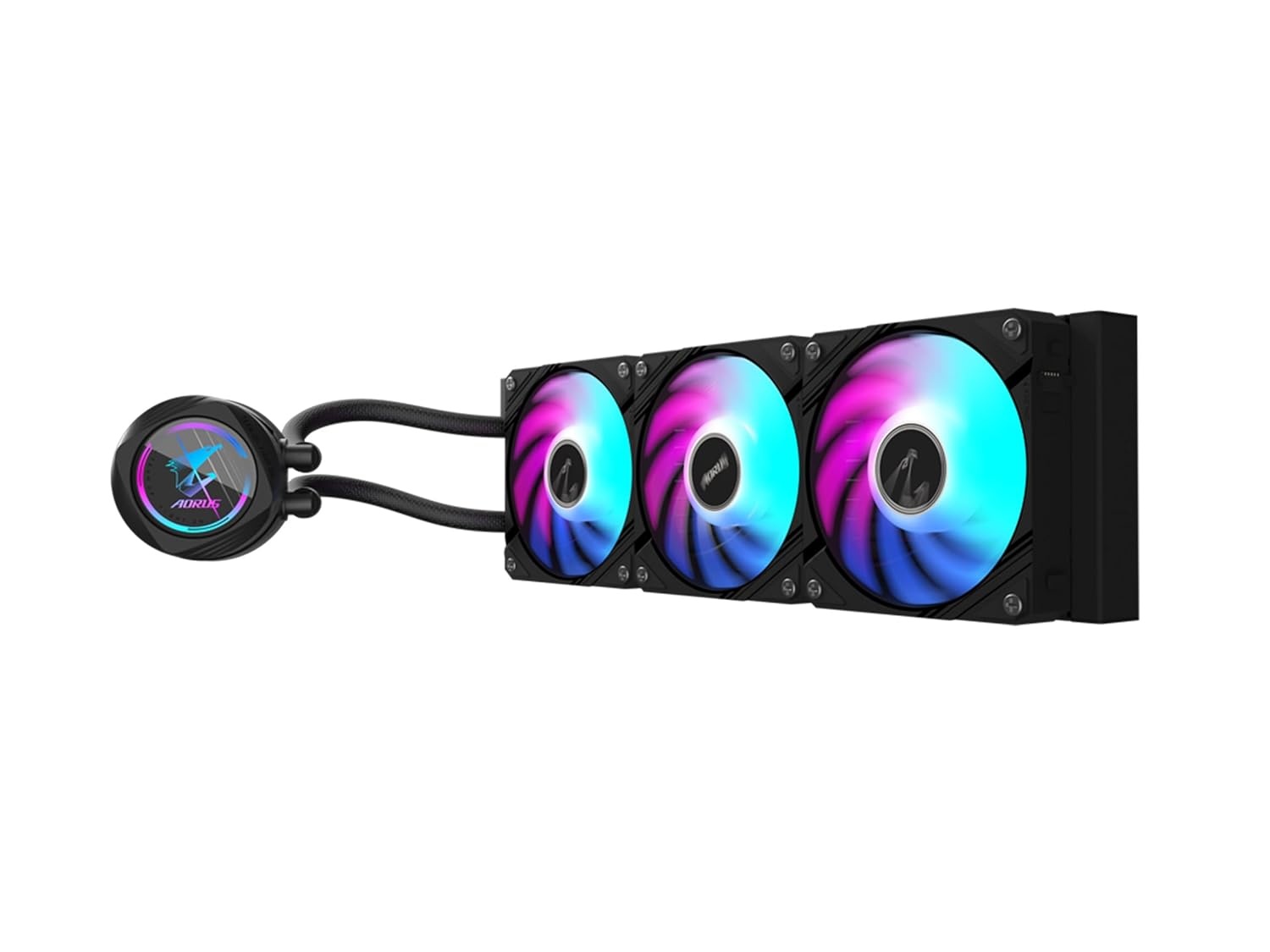 image:imageAORUS WATERFORCE II 360 Liquid CPU Cooler 360mm Radiator with 3x120mm Low Noise ARGB Fans Compatible with Intel LGA1851 LGA1700 and AMD AM5 GPAORUS WATERFORCE II 360Black