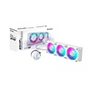 AORUS WATERFORCE II 360 Liquid CPU Cooler, 360mm Radiator with 3x120mm Low Noise ARGB Fans, Compatible with Intel LGA1851, LGA1700, and AMD AM5 (GP-AORUS WATERFORCE II 360)(White)
