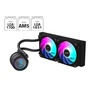 AORUS WATERFORCE II 360 Liquid CPU Cooler, 360mm Radiator with 3x120mm Low Noise ARGB Fans, Compatible with Intel LGA1851, LGA1700, and AMD AM5 (GP-AORUS WATERFORCE II 360)(Black)